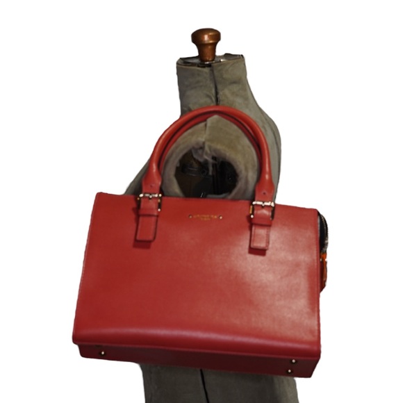 Handbags - Jack French London Red Leather Satchel